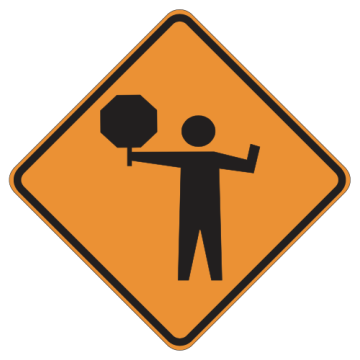 MUTCD C9 (CA) Alternate Flagger Symbol